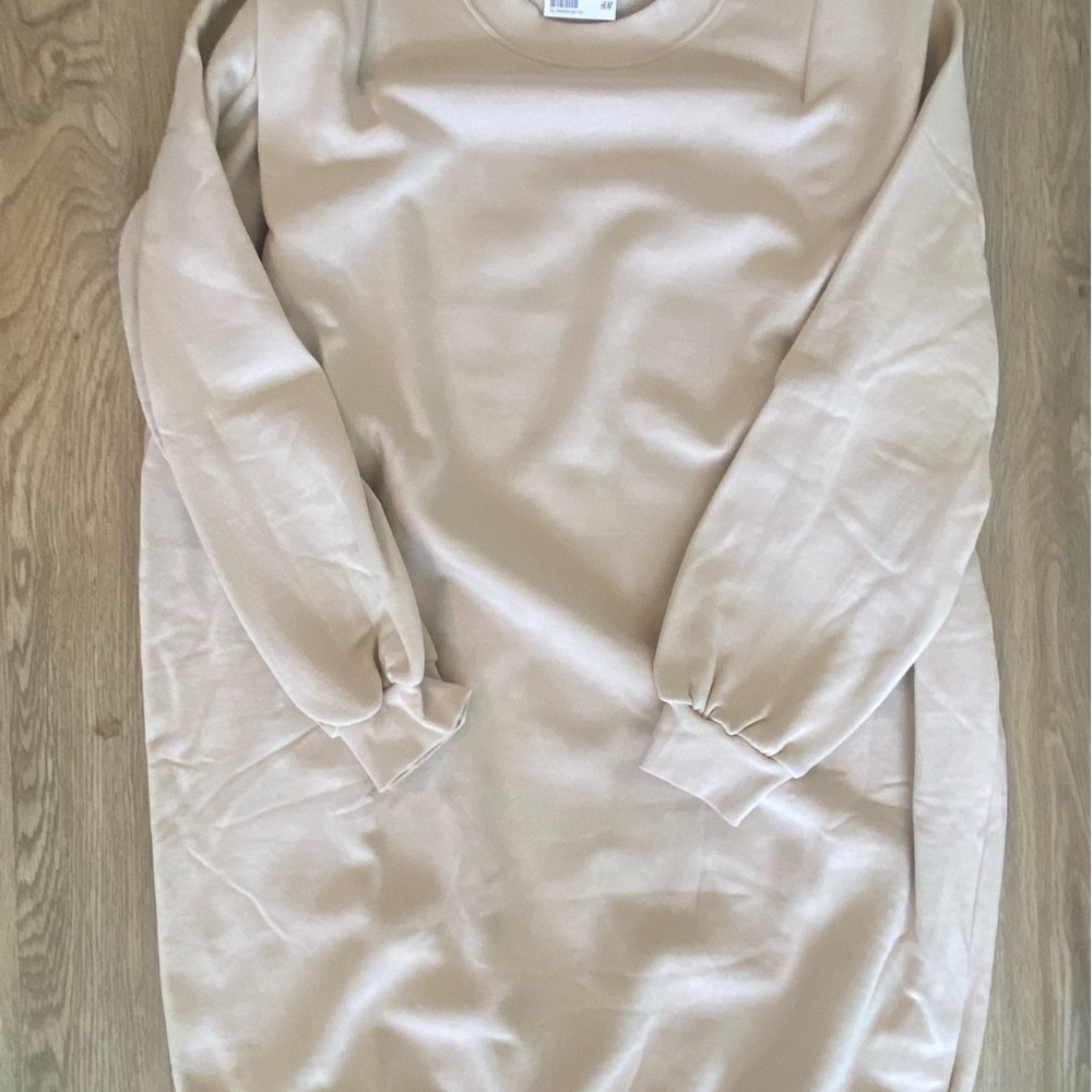 Sweater dress with shoulder detail